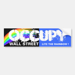 ADESIVO PARA CARRO OCCUPY WALL STREET LITE A CAIXA DE CHUMBO!
