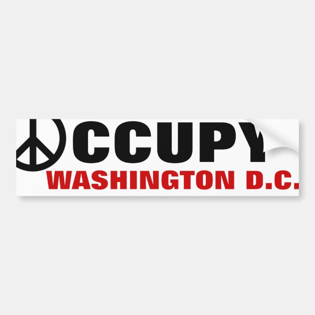 ADESIVO PARA CARRO OCCUPY WASHINGTON D.C. (Frente)