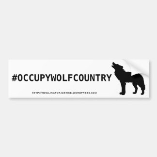 ADESIVO PARA CARRO #OCCUPYWOLFCOUNTRY