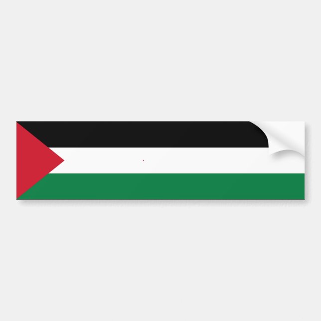 Adesivo Para Carro oficialmente pavilhão do Estado da Palestina (Frente)