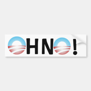 Adesivo Para Carro Oh nenhum anti Obama