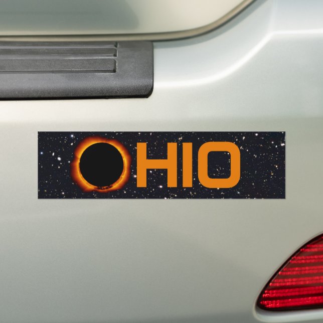 Adesivo Para Carro Ohio 2024 Eclipse Solar Total (No carro)