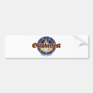 Adesivo Para Carro Oktoberfest Beer e Pretzels
