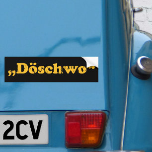 Adesivo Para Carro Oldtimer 2cv Döschwo Typografie