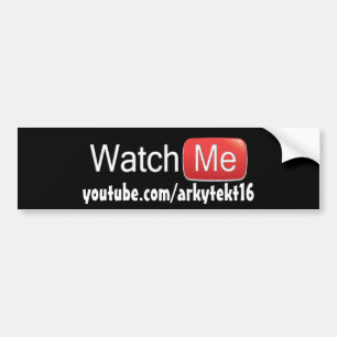 Adesivo Para Carro Olhe-me em YouTube (básico)