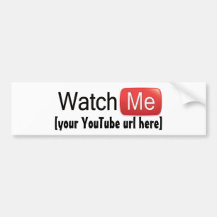 Adesivo Para Carro Olhe-me em YouTube (básico)