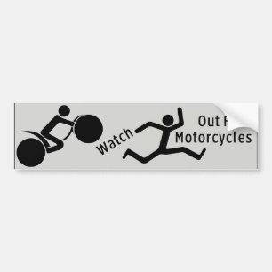 Adesivo Para Carro Olhe para fora para motocicletas