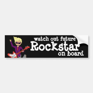 Adesivo Para Carro Olhe para fora Rockstar futuro a bordo do