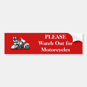 Adesivo Para Carro Olhe POR FAVOR para fora para motocicletas
