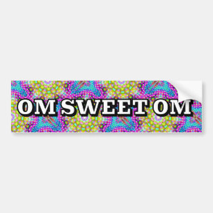 ADESIVO PARA CARRO OM SWEET OM