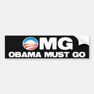 Adesivo Para Carro OMG - Obama deve ir