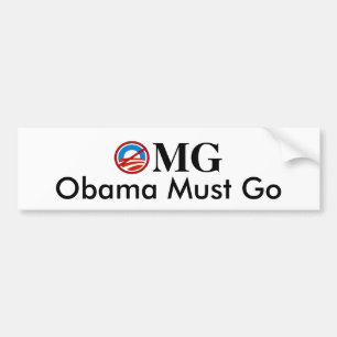 Adesivo Para Carro OMG-Obama deve ir