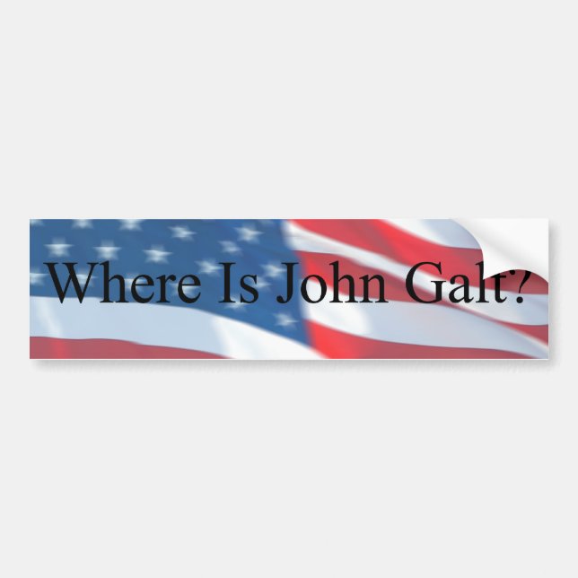 ADESIVO PARA CARRO ONDE ESTÁ JOHN GALT-FLAG (Frente)