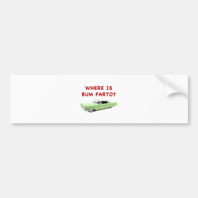 Adesivo Para Carro Onde está o vagabundo farto? (Frente)