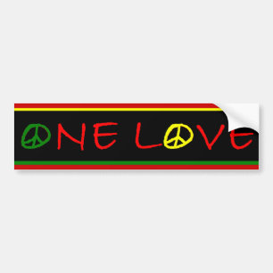 Adesivo Para Carro One Love Bumper Sticker