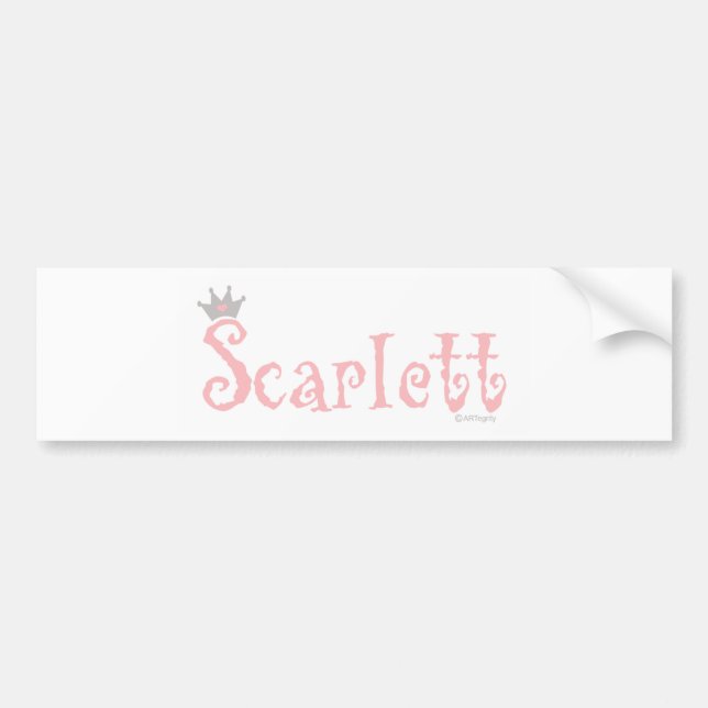 Adesivo Para Carro ONEderful Scarlett (Frente)