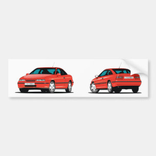 Adesivo Para Carro Opel Calibra vermelho