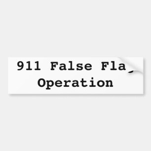 Adesivo Para Carro operação falsa da bandeira 911