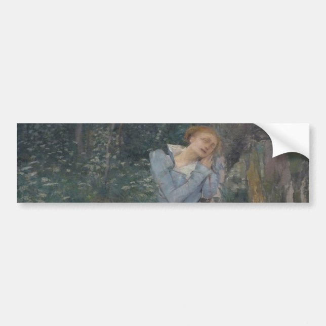 Adesivo Para Carro Ophelia (Weeping Woman) (por Jules Bastien-Lepage) (Frente)