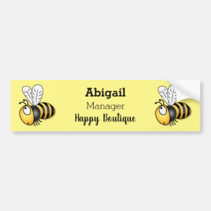 Adesivo Para Carro Óptica ilustração de desenho animado de abelha fel