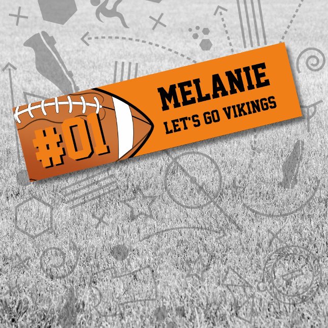 Adesivo Para Carro Orange Black Football Team (Criador carregado)