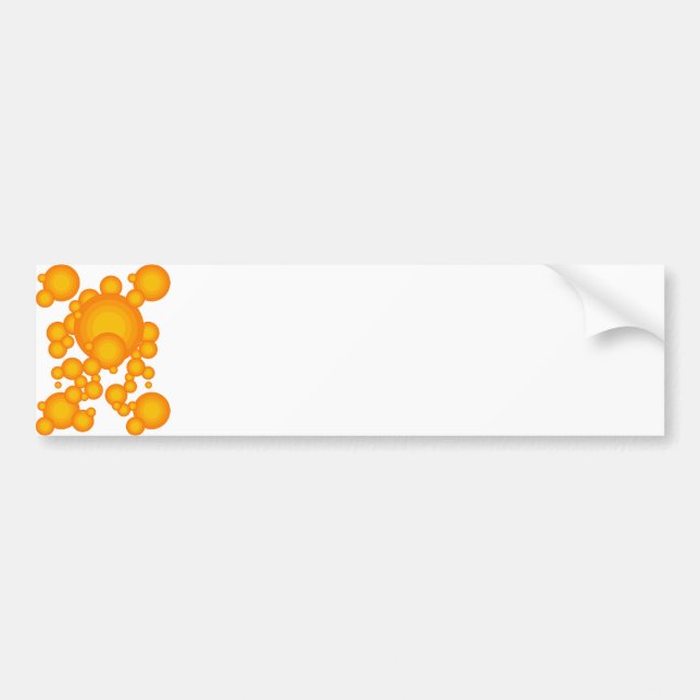 Adesivo Para Carro Oranger 70 estilhaçando círculos como bolhas (Frente)