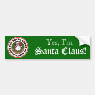 Adesivo Para Carro Ordem real de Papai Noel