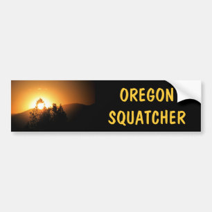 Adesivo Para Carro Oregon Squatcher Bigfoot Hunter