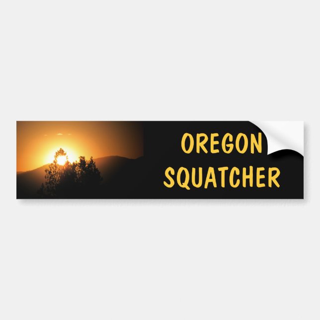 Adesivo Para Carro Oregon Squatcher Bigfoot Hunter (Frente)