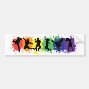 Adesivo Para Carro Orgulho alegre & lésbica Bumpersticker