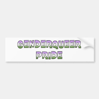 Adesivo Para Carro Orgulho de Genderqueer