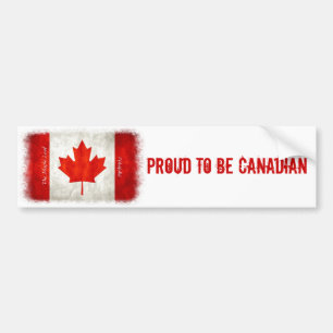 Adesivo Para Carro Orgulho de ser canadense - Flag Bumper Sticker