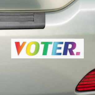 Adesivo Para Carro Orgulho do arco-íris letras fundo branco