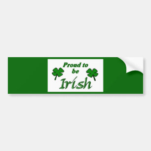 Adesivo Para Carro Orgulho do irlandês dos trevos