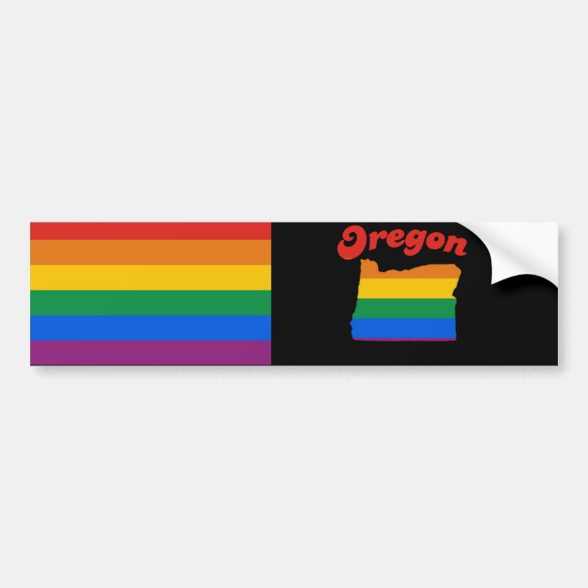 ADESIVO PARA CARRO ORGULHO GAY DE OREGON (Frente)