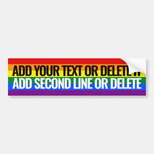 Adesivo Para Carro Orgulho gay Texto personalizado 2 linhas slogan Ar