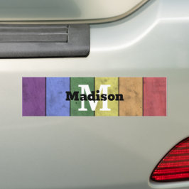Adesivo Para Carro Orgulho LGBT do vintage monograma angustiado do ar