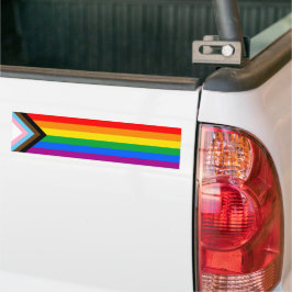 Adesivo Para Carro ORGULHO LGBT (Orgulho de Progresso)