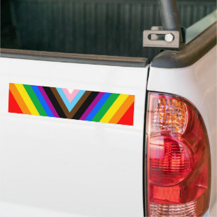 Adesivo Para Carro ORGULHO LGBT (Orgulho de Progresso)