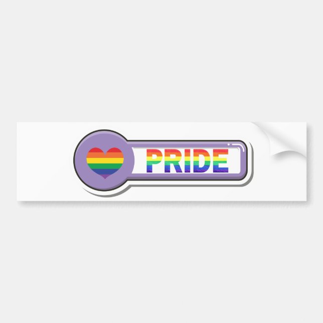 Adesivo Para Carro Orgulho LGBTQ+ (Frente)