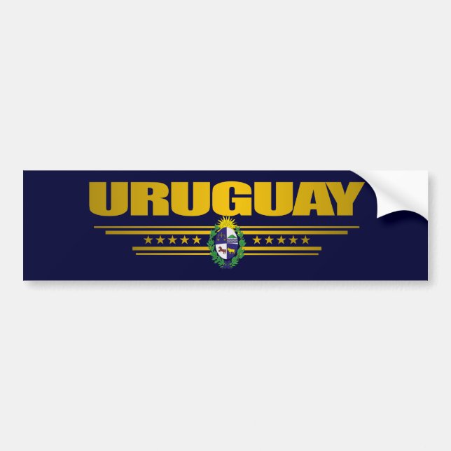 Adesivo Para Carro "Orgulho Uruguai" (Frente)
