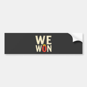 Adesivo Para Carro Orgulhosa Maga Trump Ganhou Inaguração Dia de Disc