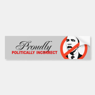 ADESIVO PARA CARRO ORGULHOSA POLÌTICA INCORRETO