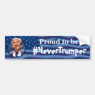 Adesivo Para Carro Orgulhoso de ser, Nunca Trump