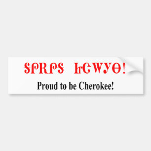Adesivo Para Carro Orgulhoso ser Cherokee