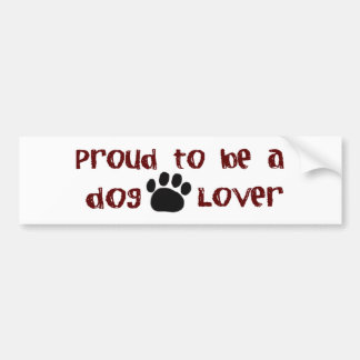 Adesivo Para Carro Orgulhoso ser um amante do cão