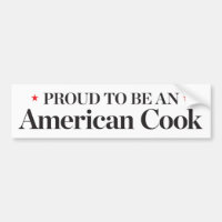 Orgulhoso ser um cozinheiro americano