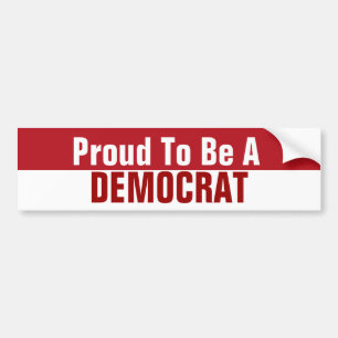 Adesivo Para Carro Orgulhoso ser uma Democrata