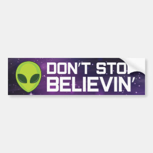 Adesivo Para Carro Os aliens "não param de acreditar" o autocolante