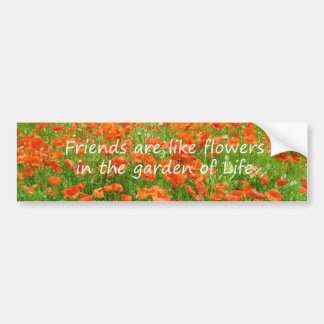 Adesivo Para Carro Os amigos são como flores